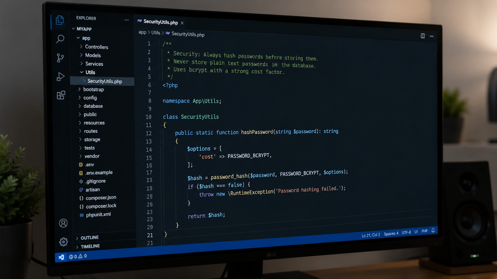 PHP security fix reviewed during an AI code review of a WordPress plugin